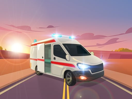 Ambulance Traffic Drive is a fun driving game where you race through traffic in an ambulance. Collect cash and powerups to finish your track.