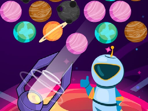 Bubble Planets is a fun bubble shooter game with a unique theme. Match bubbles that look like planets and get the highest score. Play Bubble Planets not for endless fun!