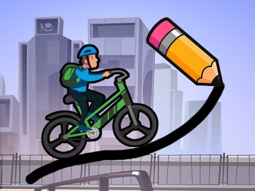 Draw The Bike Bridge is a fun arcade game where the player has to draw a path for the vehicles.