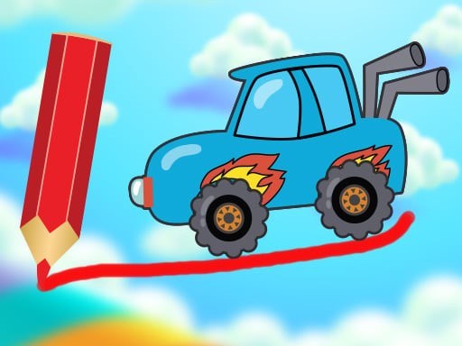 Draw The Truck Bridge is a fun kid's game where you draw the path of trucks to their destination.