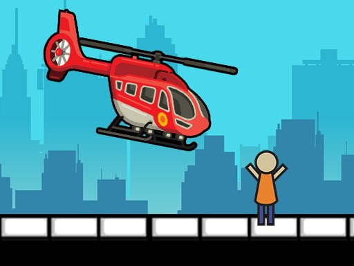 Rescue Helicopter is a fun casual game where the player can rescue people.